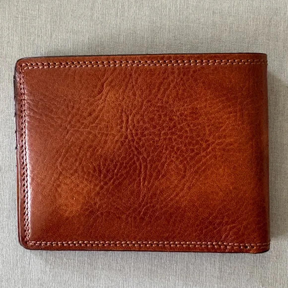 Bosca Brown Leather Key & Card Holder - Picture 2 of 4
